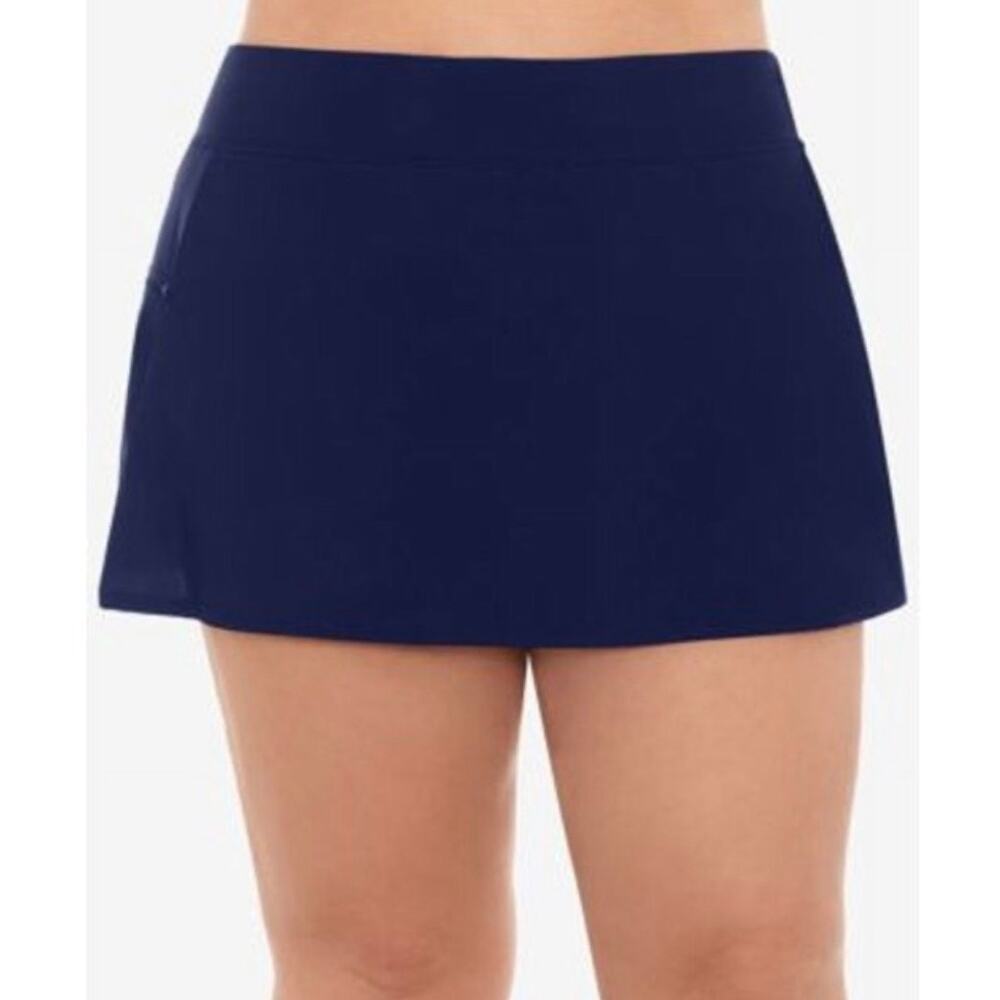 Swim Solutions Navy Blue Skort 24W NWT